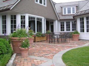 patio made of bricks